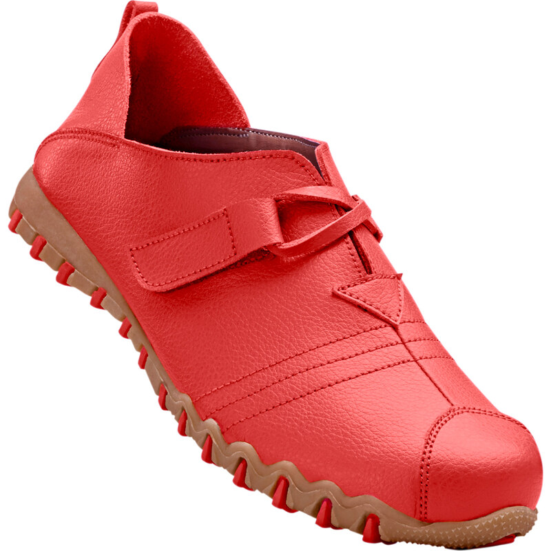 bpc selection Slippers en cuir rouge chaussures & accessoires - bonprix
