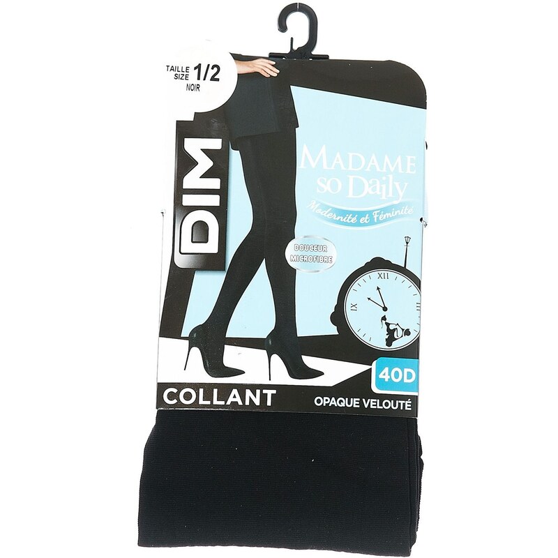 Dim Collant Madame so Daily - Collant opaque velouté - noir