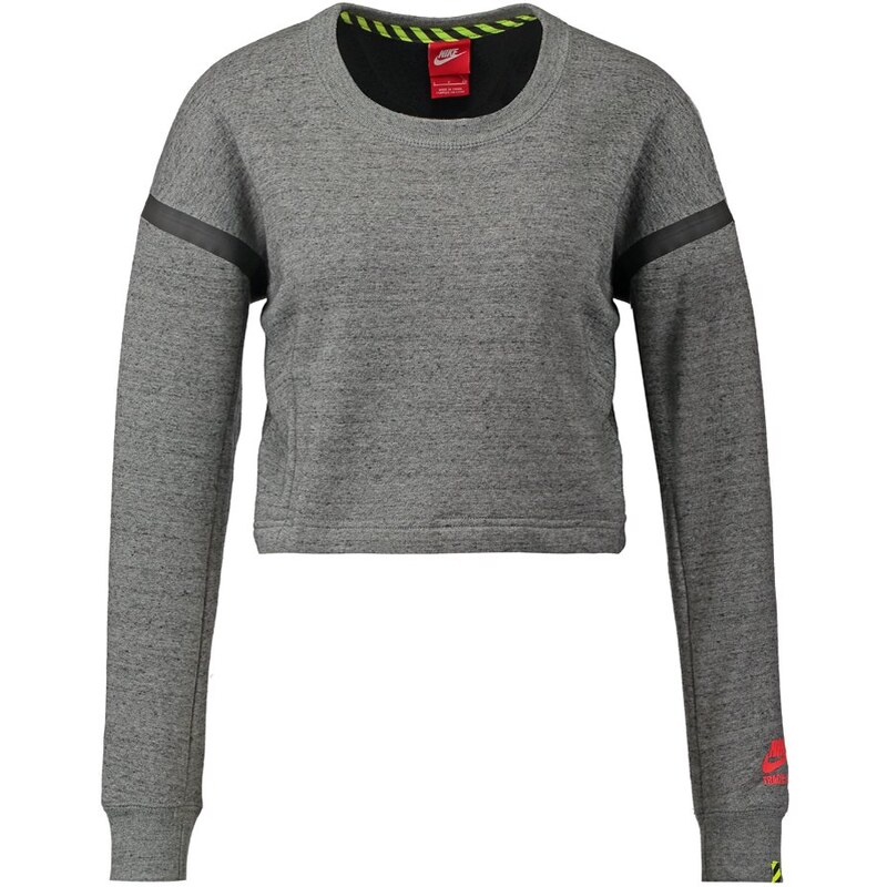 Nike Sportswear CREW Sweatshirt tumbled grey/bright crimson