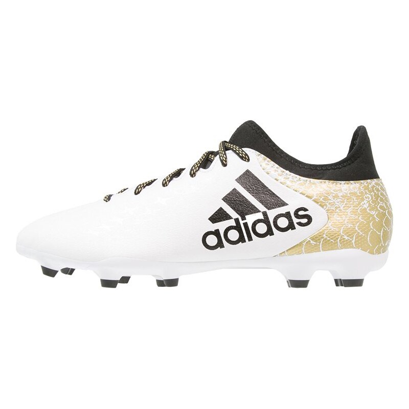 adidas Performance X 16.3 FG Chaussures de foot à crampons white/core black/gold metallic