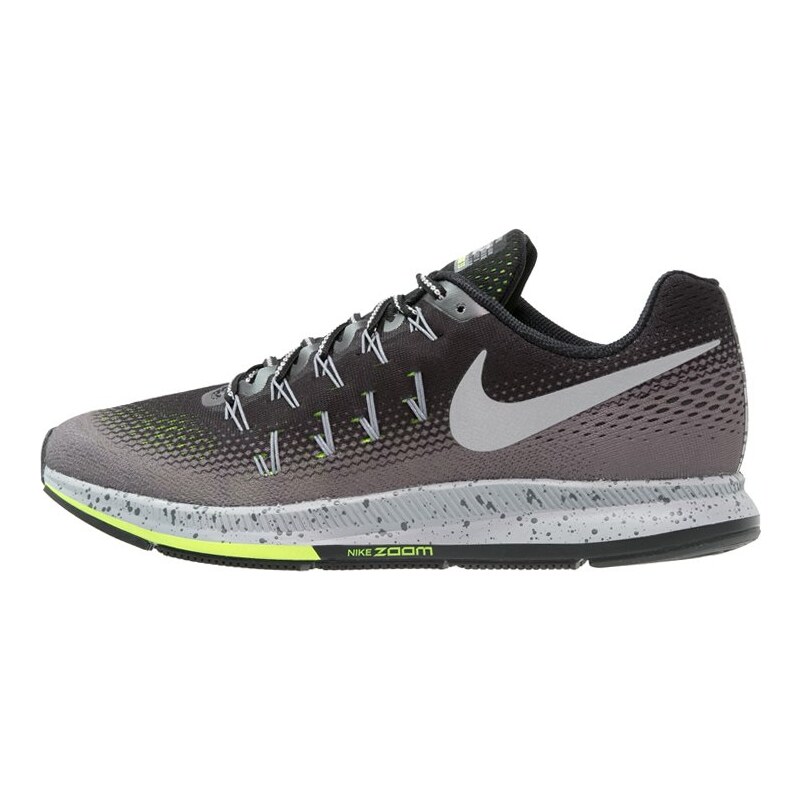 Nike Performance AIR ZOOM PEGASUS 33 SHIELD Chaussures de running neutres grau/neongelb