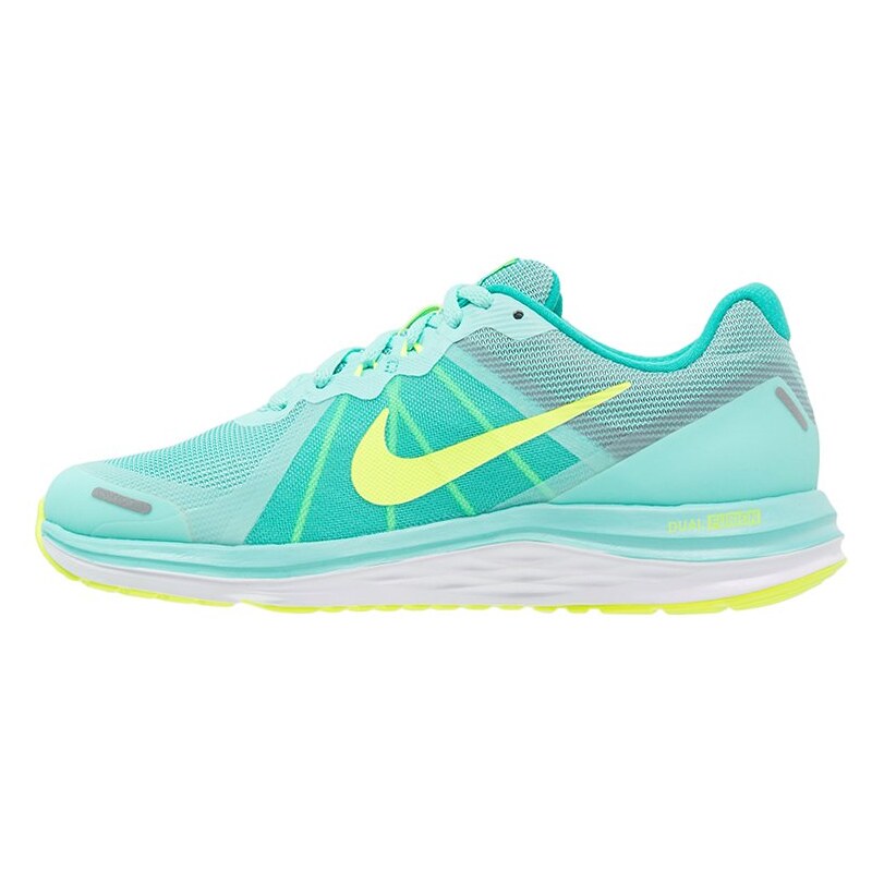 Nike Performance DUAL FUSION X 2 Chaussures de running neutres hyper turquoise/volt/clear jade/white/reflect silver
