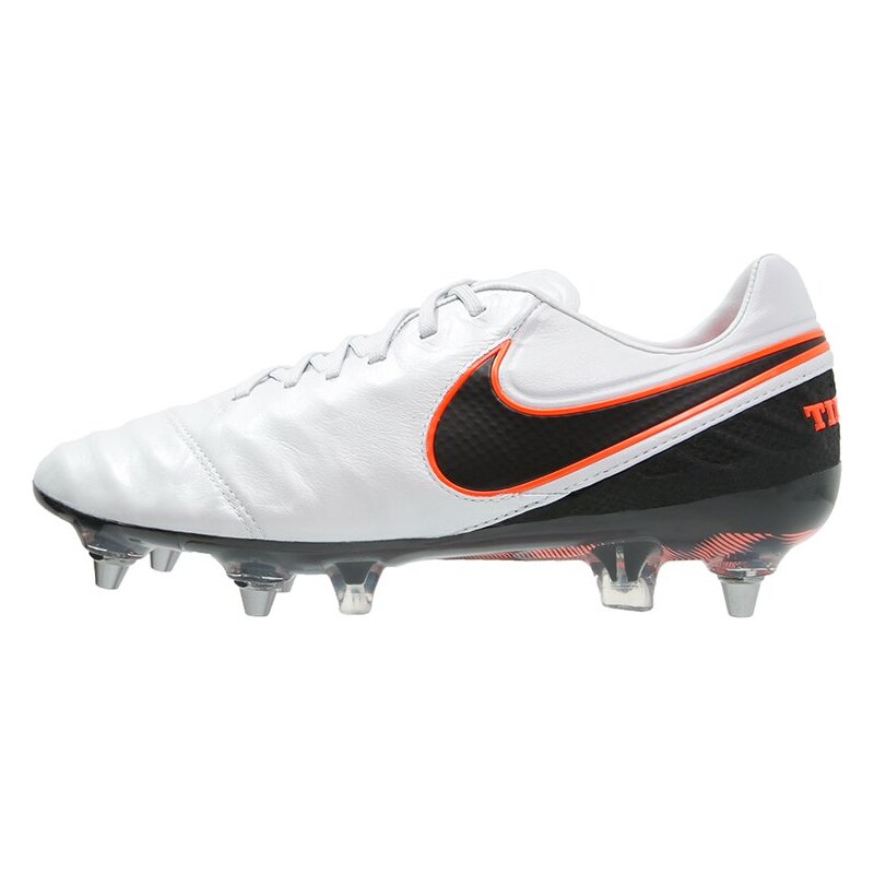 Nike Performance TIEMPO LEGEND VI SGPRO Chaussures de foot à lamelles pure platinum/black/hyper orange