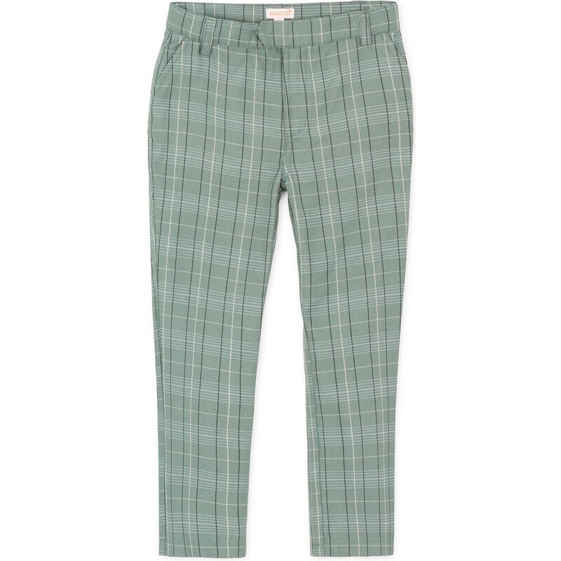 Gocco Pantalon Long Imprimé - Vert d’Eau