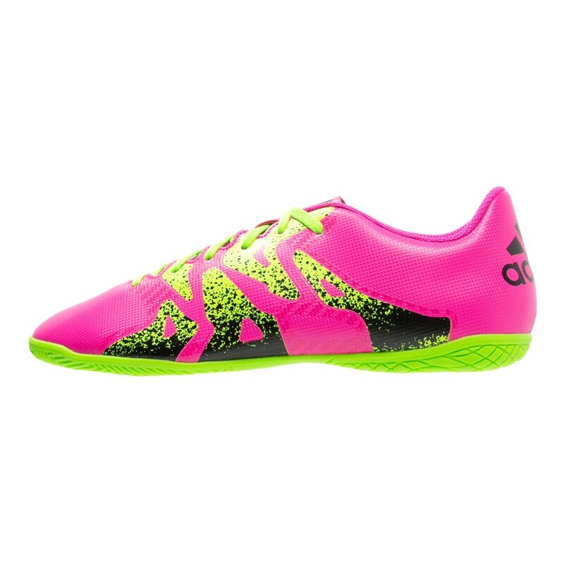 adidas Performance X 15.4 IN Chaussures de foot en salle shock pink/solar green/core black