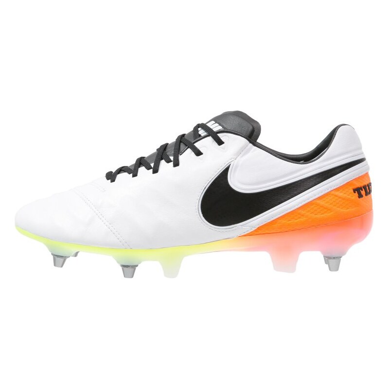 Nike Performance TIEMPO LEGEND VI SGPRO Chaussures de foot à lamelles white/black/total orange/volt/pink blast