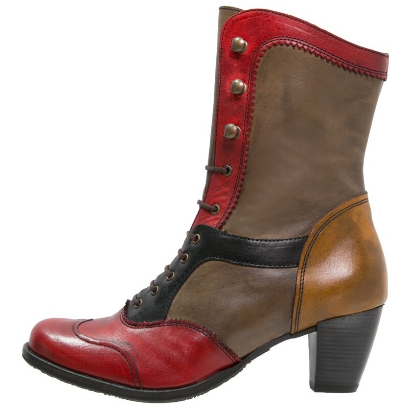 Dkode VYLMA Bottines à lacets red/taupe