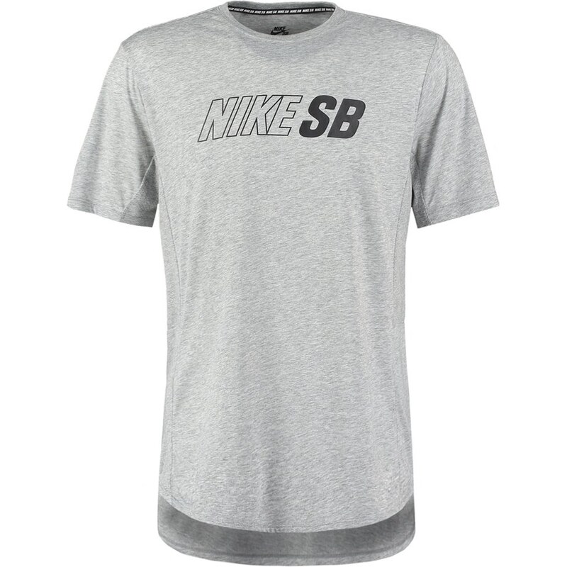 Nike SB SKYLINE Tshirt imprimé dark grey heather/black
