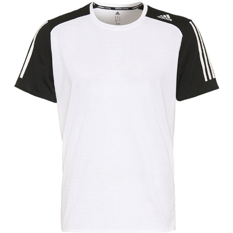 adidas Performance RESPONSE Tshirt de sport white/black