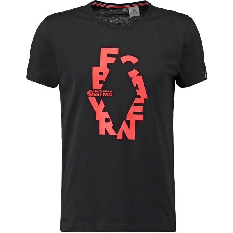 adidas Performance FC BAYERN Tshirt imprimé black