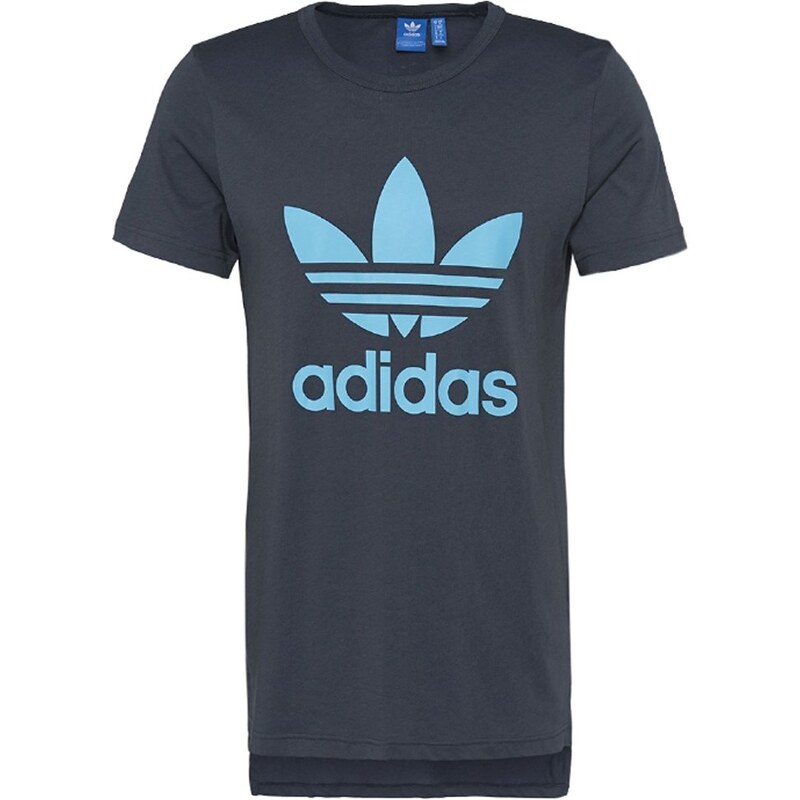 adidas Originals TREFOIL TECH Tshirt imprimé utility blue