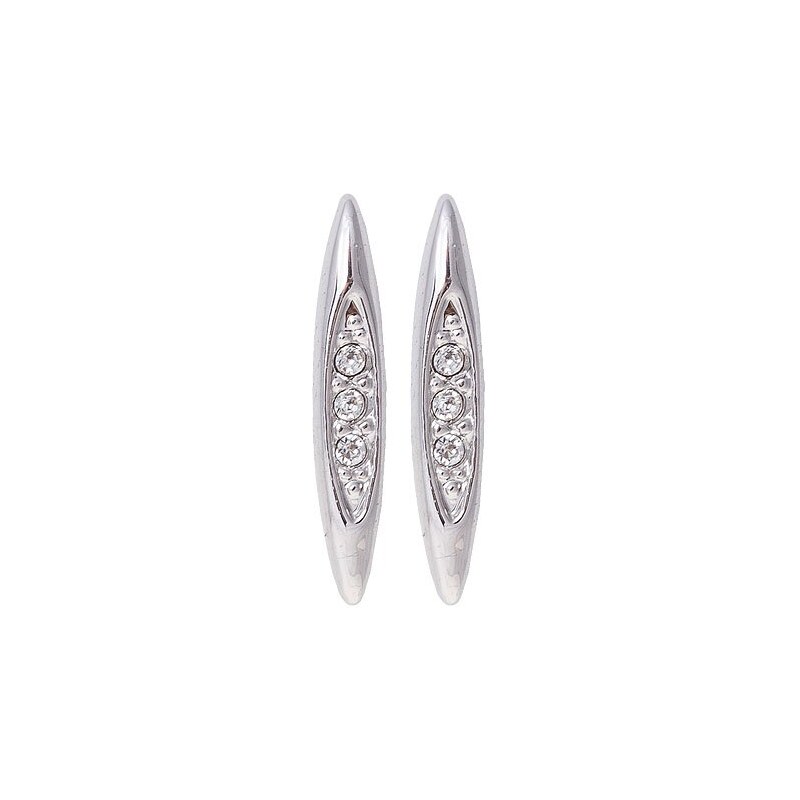 Karen Millen FLOW Boucles d'oreilles silvercoloured/crystal