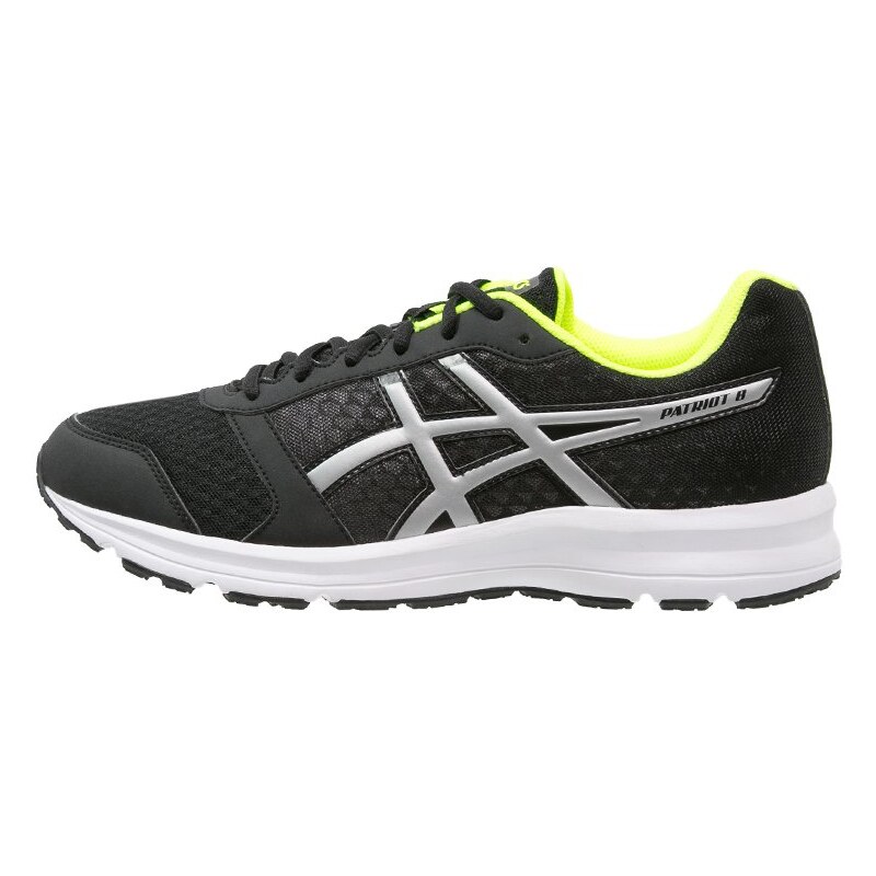 ASICS PATRIOT 8 Chaussures de running neutres black/silver/safety yellow