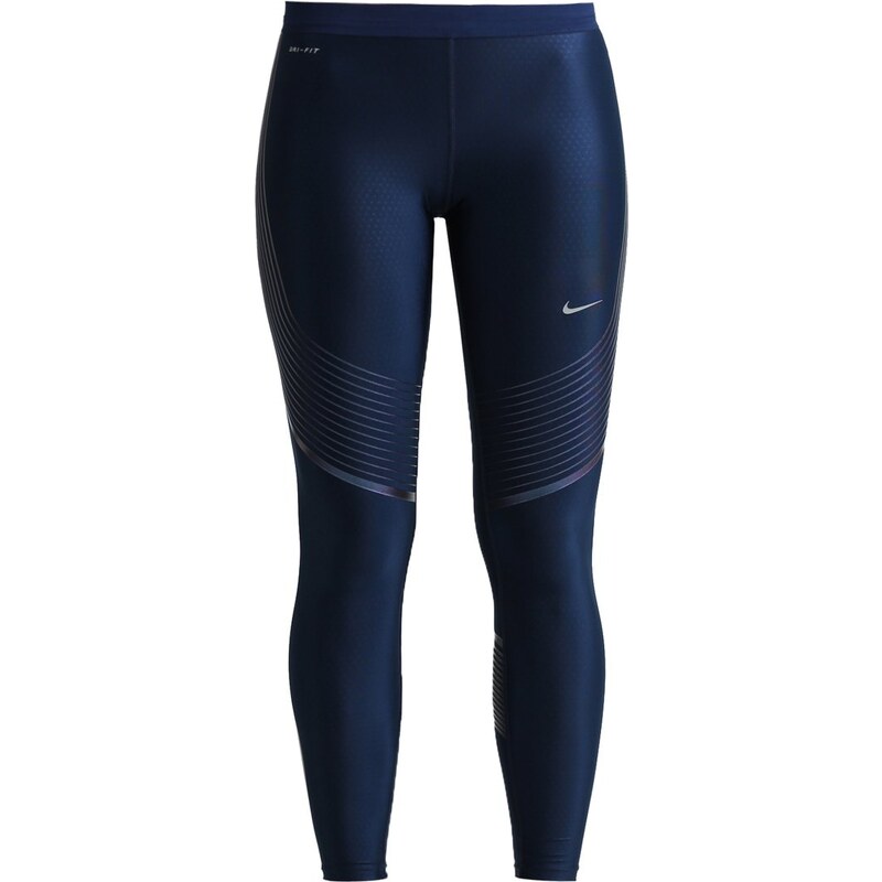 Nike Performance POWER SPEED Collants midnight navy/iridescent/reflective silver