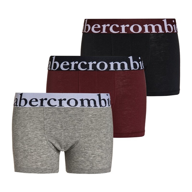 Abercrombie & Fitch 3 PACK Shorty navy/grey/burgundy