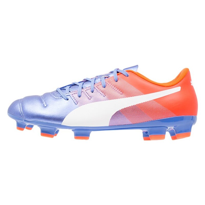 Puma EVOPOWER 4.3 FG Chaussures de foot à crampons blue yonder/white/shocking orange