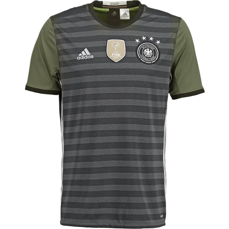 adidas Performance DFB GERMANY Tshirt de sport dark grey heather/offwhite/base green