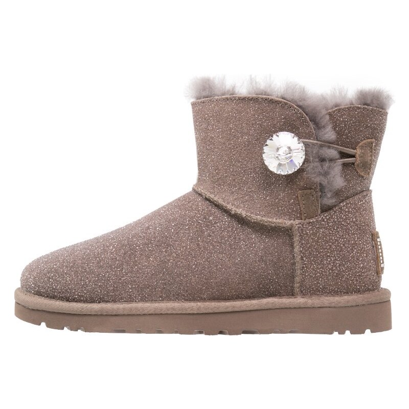 UGG MINI BAILEY BUTTON BLING SEREIN Boots à talons stormy grey