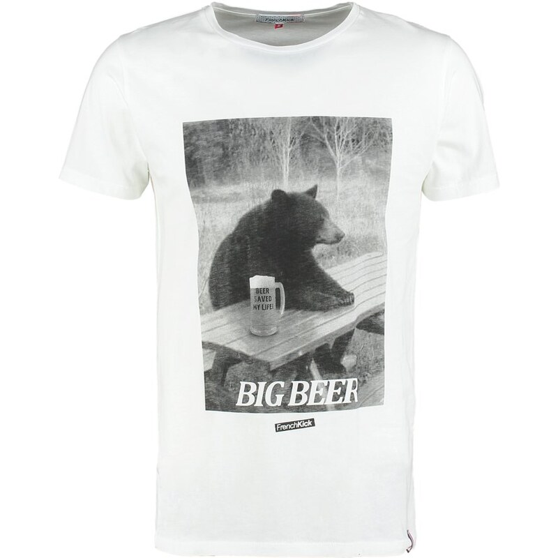 French Kick BIG BEAR Tshirt imprimé white