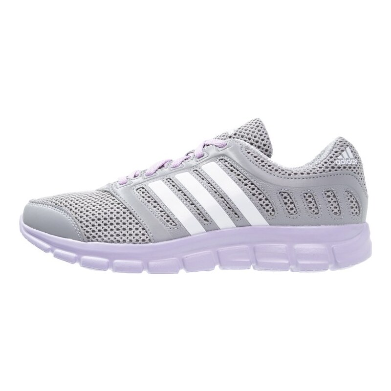 adidas Performance BREEZE 101 2 Chaussures de running compétition mid grey/white/purple glow