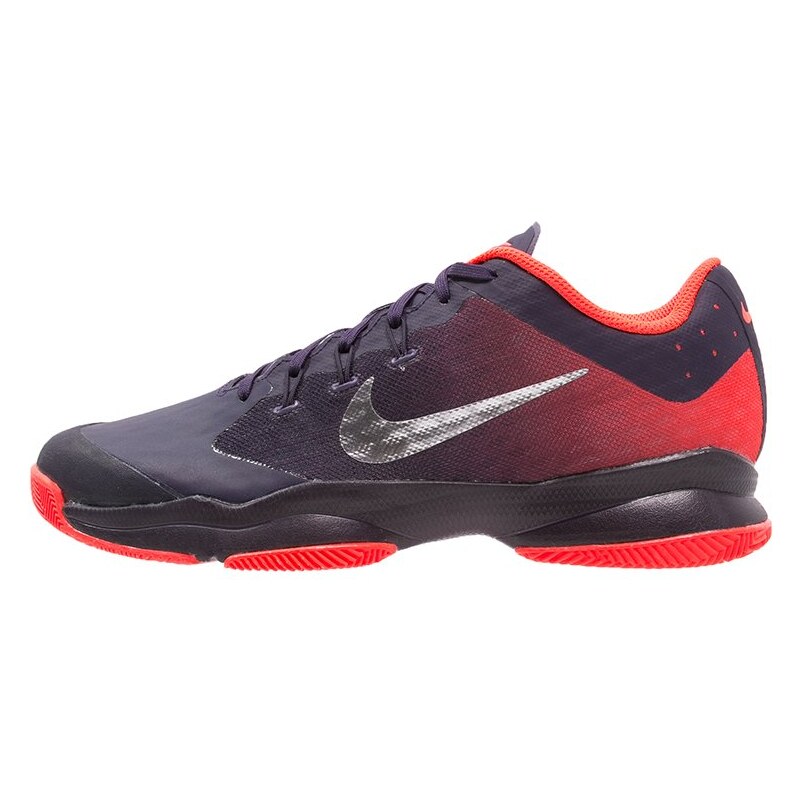 Nike Performance AIR ZOOM ULTRA Chaussures de tennis sur terre battue lilas/rouge