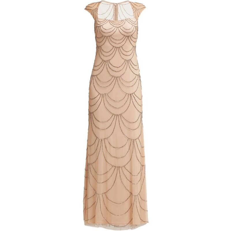 Adrianna Papell Robe de cocktail taupe pink