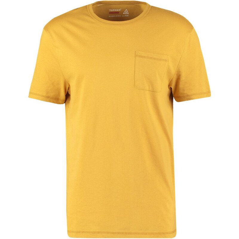 Topman CLASSIC FIT Tshirt basique mustard