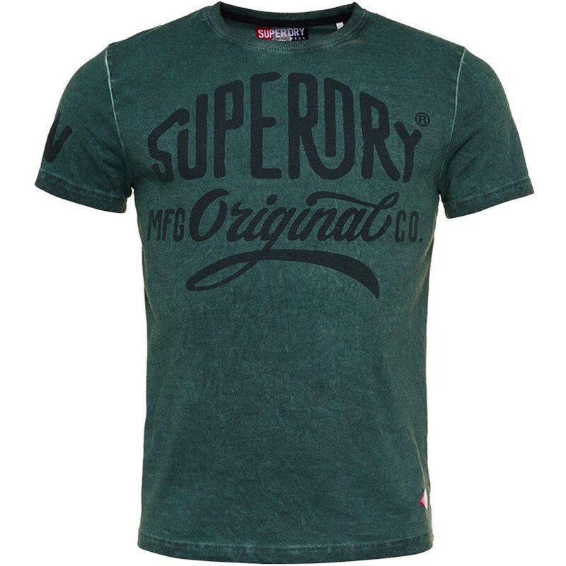 Superdry WORK WEAR Tshirt imprimé green