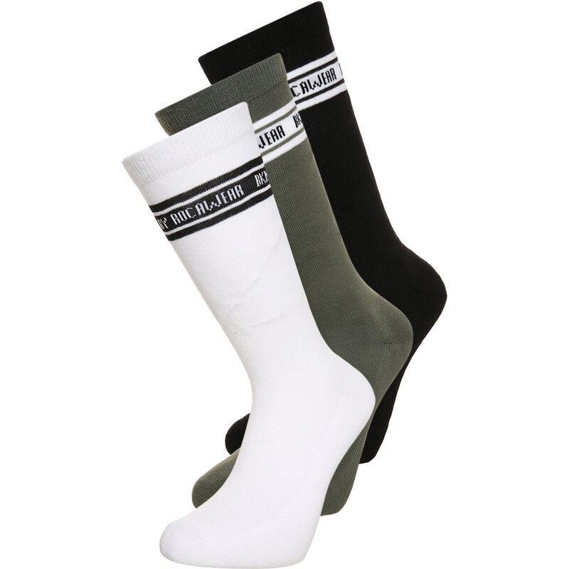 Brooklyn's Own by Rocawear 3 PACK Chaussettes black/white/kaki