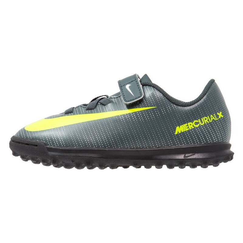 Nike Performance MERCURIAL VRTX 3 TF Chaussures de foot multicrampons seaweed/volt/hasta/white/metallic silver