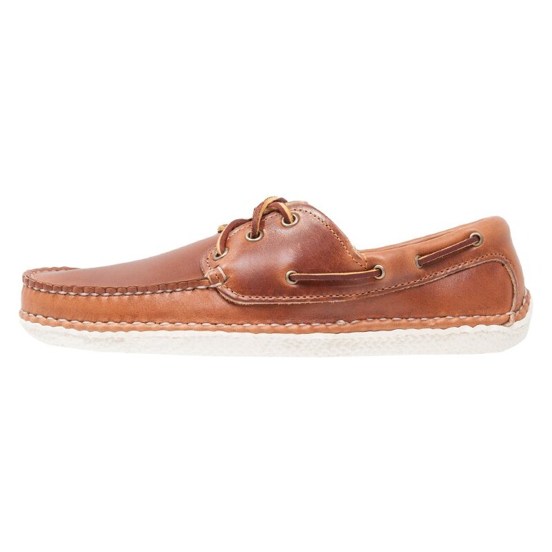 Quoddy Chaussures bateau whiskey/white