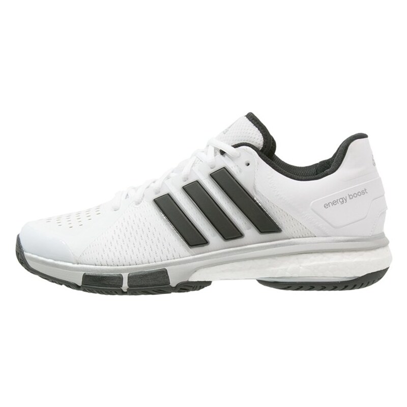 adidas Performance ENERGY BOOST Chaussures de tennis sur terre battue white/core black/silver metallic