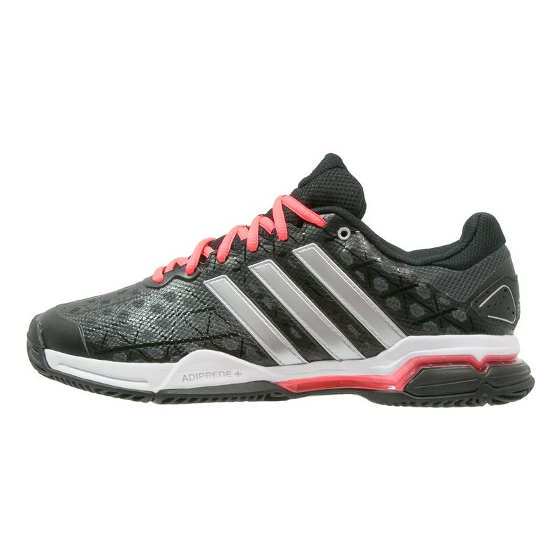 adidas Performance BARRICADE CLUB Chaussures de tennis sur terre battue core black/silver metallic/flash red