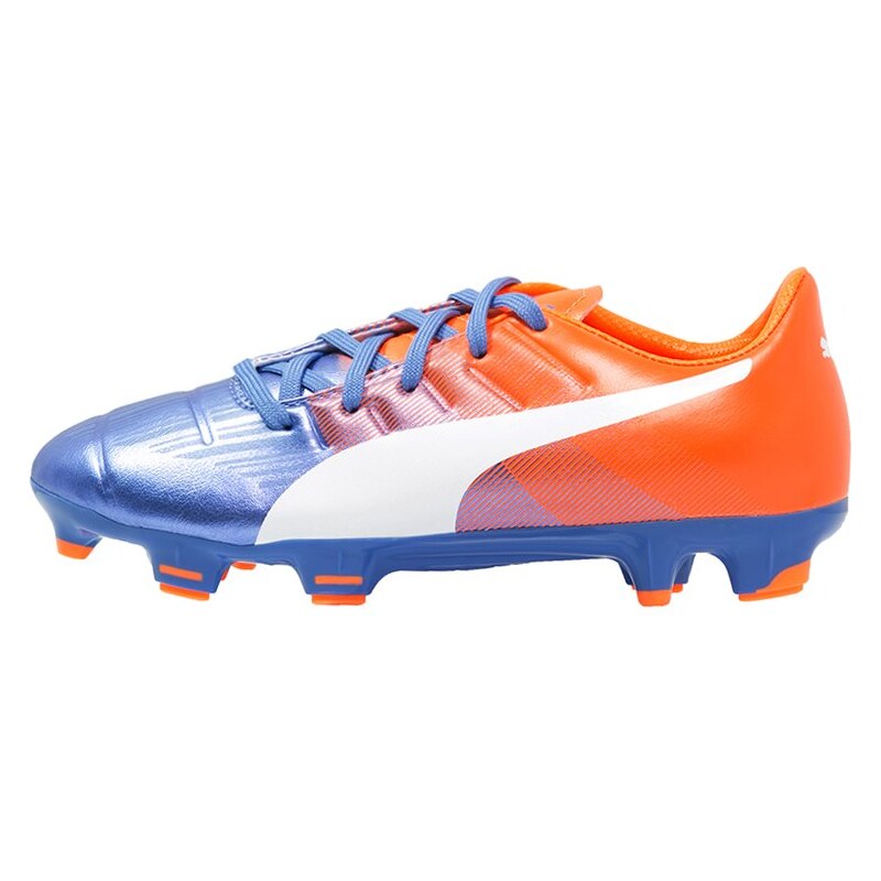 Puma EVOPOWER 3.3 FG Chaussures de foot à crampons blue yonder/white/shocking orange
