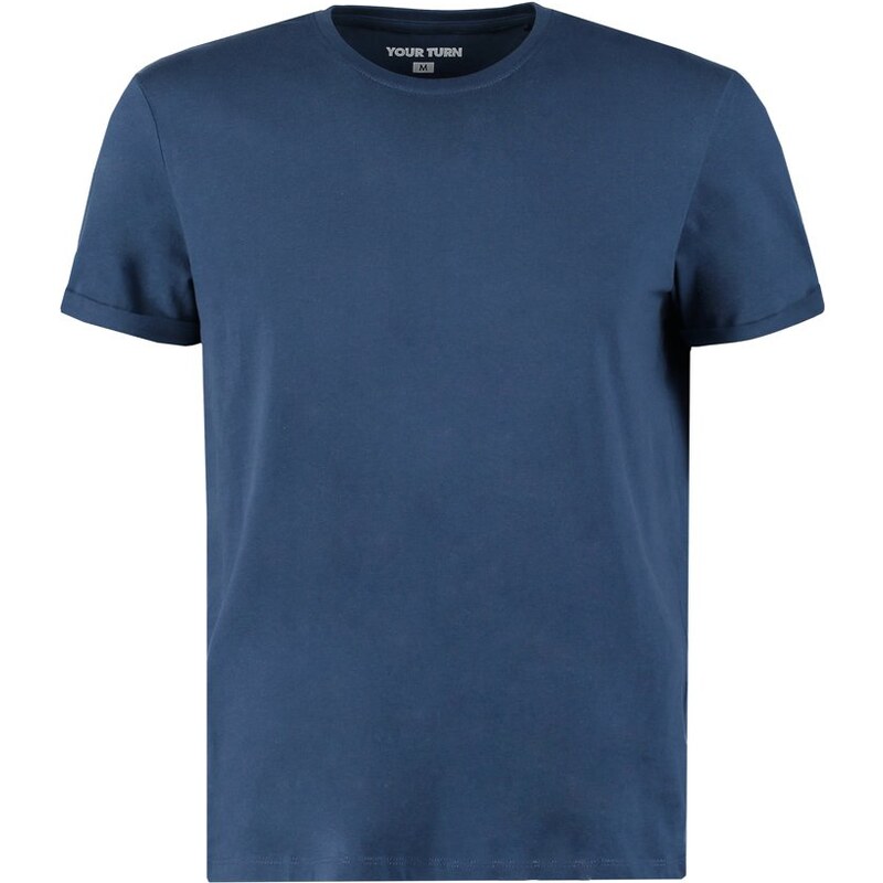 YOURTURN REGULAR FIT Tshirt basique dark blue denim