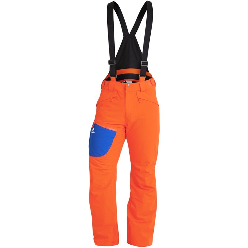 Salomon CHILL OUT Pantalon de ski vivid orange/blue yonder