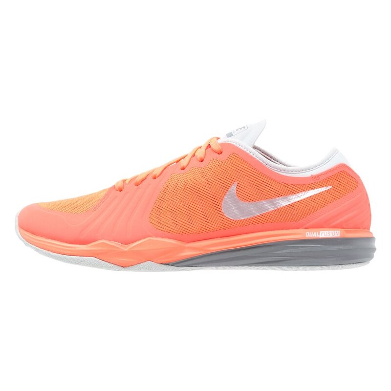 Nike Performance DUAL FUSION TR 4 Chaussures d'entraînement et de fitness bright mango/metallic platinum/hyper orange