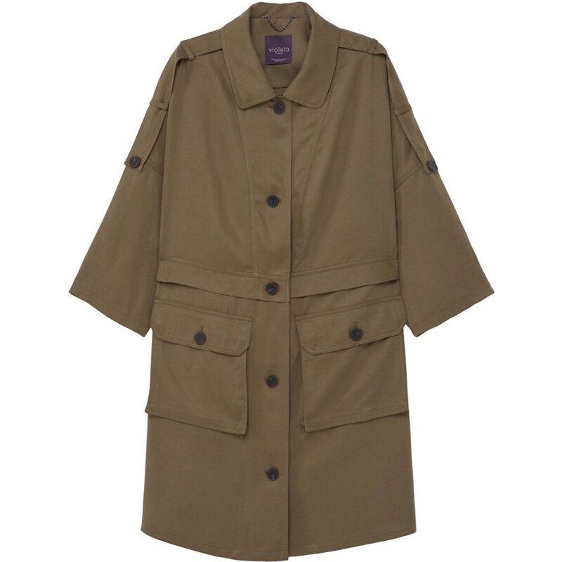 Violeta by Mango SUSI Trench olive green