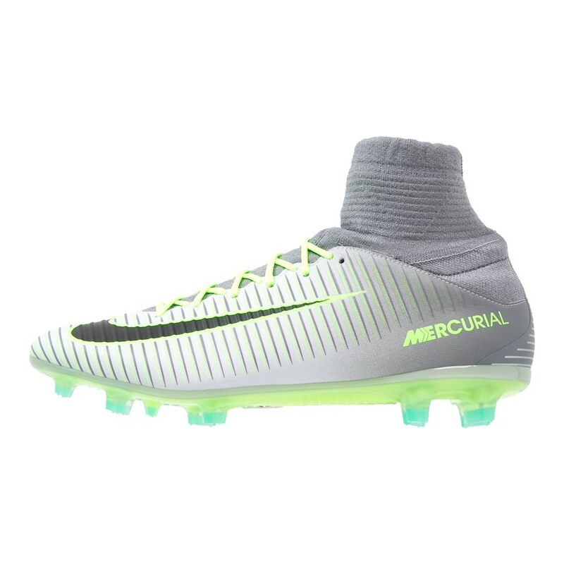 Nike Performance MERCURIAL VELOCE III DF FG Chaussures de foot à crampons pure platinum/black/ghost green/clear jade/cool grey