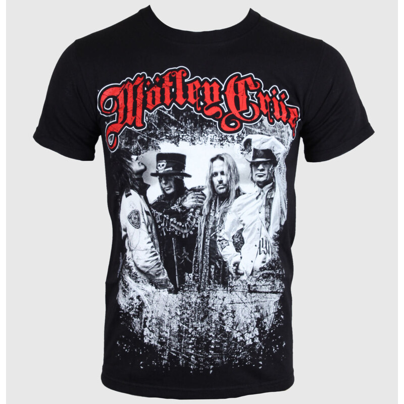 Tee-shirt métal pour hommes Mötley Crüe - Greatest Hits Bandshot - ROCK OFF - MOTTEE06MB