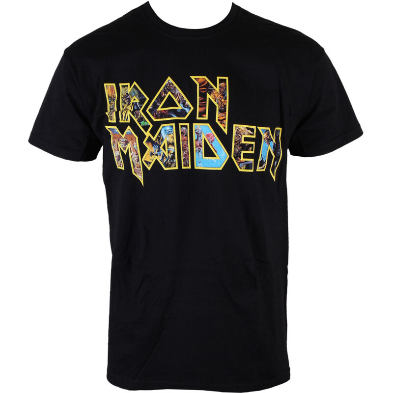Tee-shirt métal pour hommes Iron Maiden - Eddie Logo - ROCK OFF - IMTEE45MB