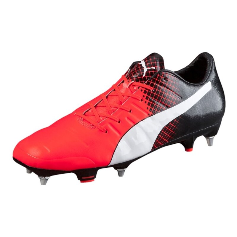 Puma Chaussures de foot à lamelles rouge/noir/blanc
