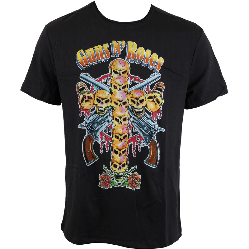 Tee-shirt métal pour hommes Guns N' Roses - Skull Cross - AMPLIFIED - AV210NSC