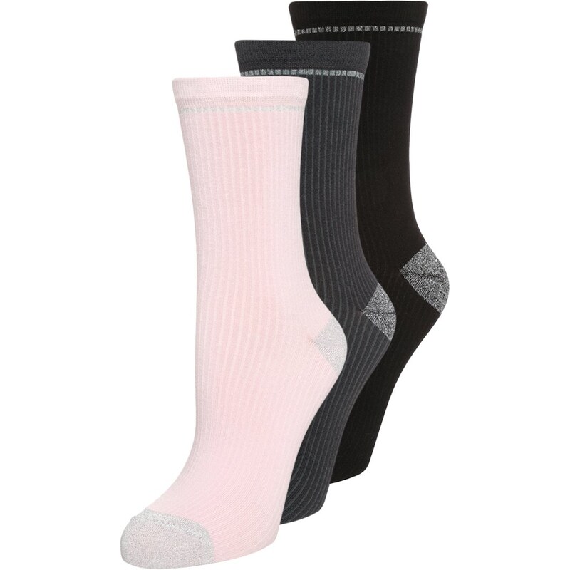 Even&Odd 3 PACK Chaussettes soft pink/grey/black