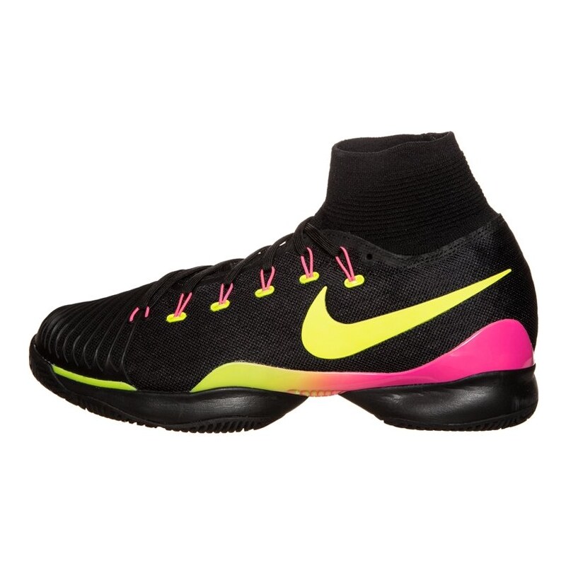 Nike Performance AIR ZOOM ULTRAFLY Chaussures de tennis sur terre battue black/volt/pink blast