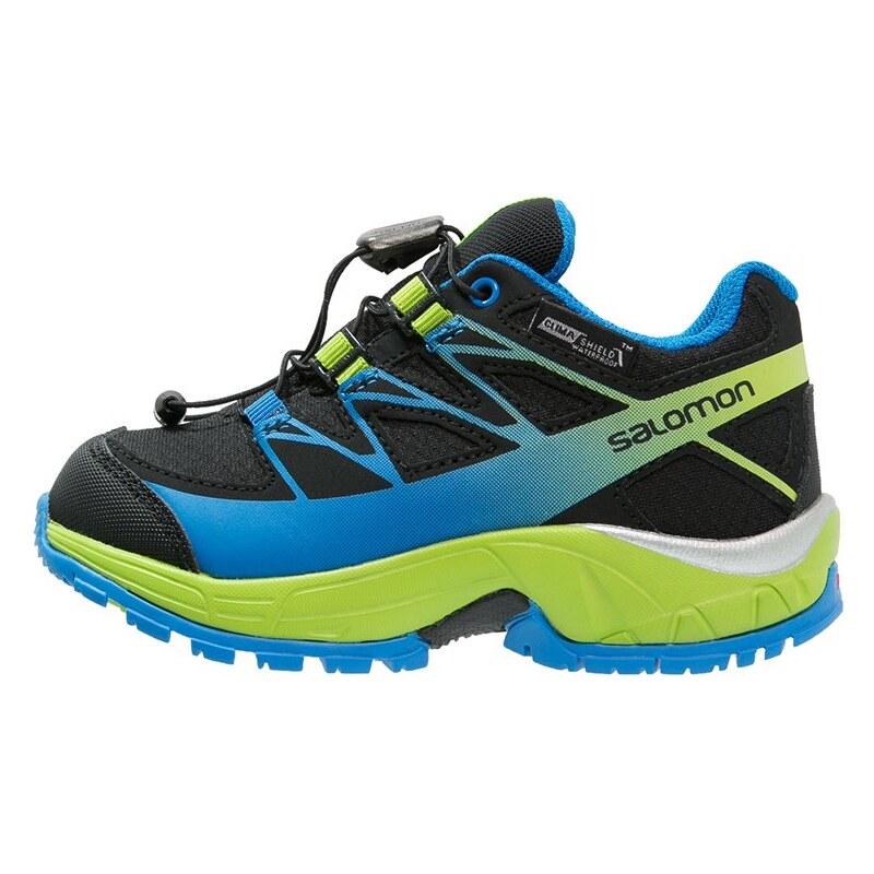 Salomon WINGS CSWP Chaussures de running black/granny green/bright blue