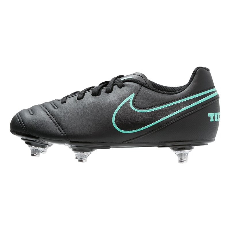 Nike Performance TIEMPO RIO III SG Chaussures de foot à lamelles black/hyper turquoise