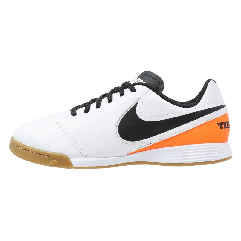 Nike Performance TIEMPO LEGEND VI IC Chaussures de foot en salle white/black/total orange