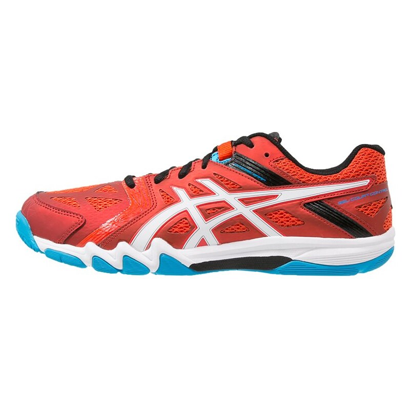 ASICS GELCOURT CONTROL Chaussures de volley cherry tomato/white/turquoise