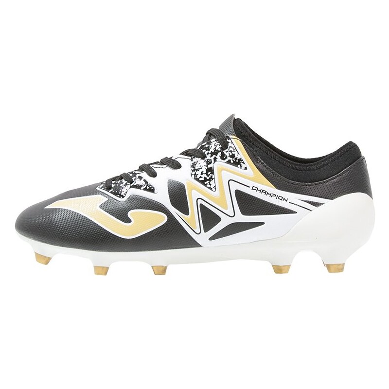 Joma CHAMPION MAX Chaussures de foot à crampons black/white/gold